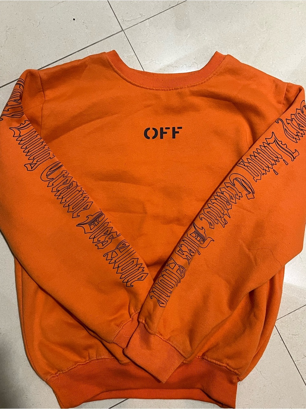 Vlone orange long sleeve
